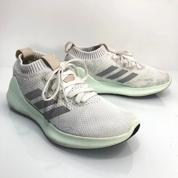 Adidas PureBounce‎ Cloud White Mint Athletic Running Shoes Size 7 - Picture 13 of 13